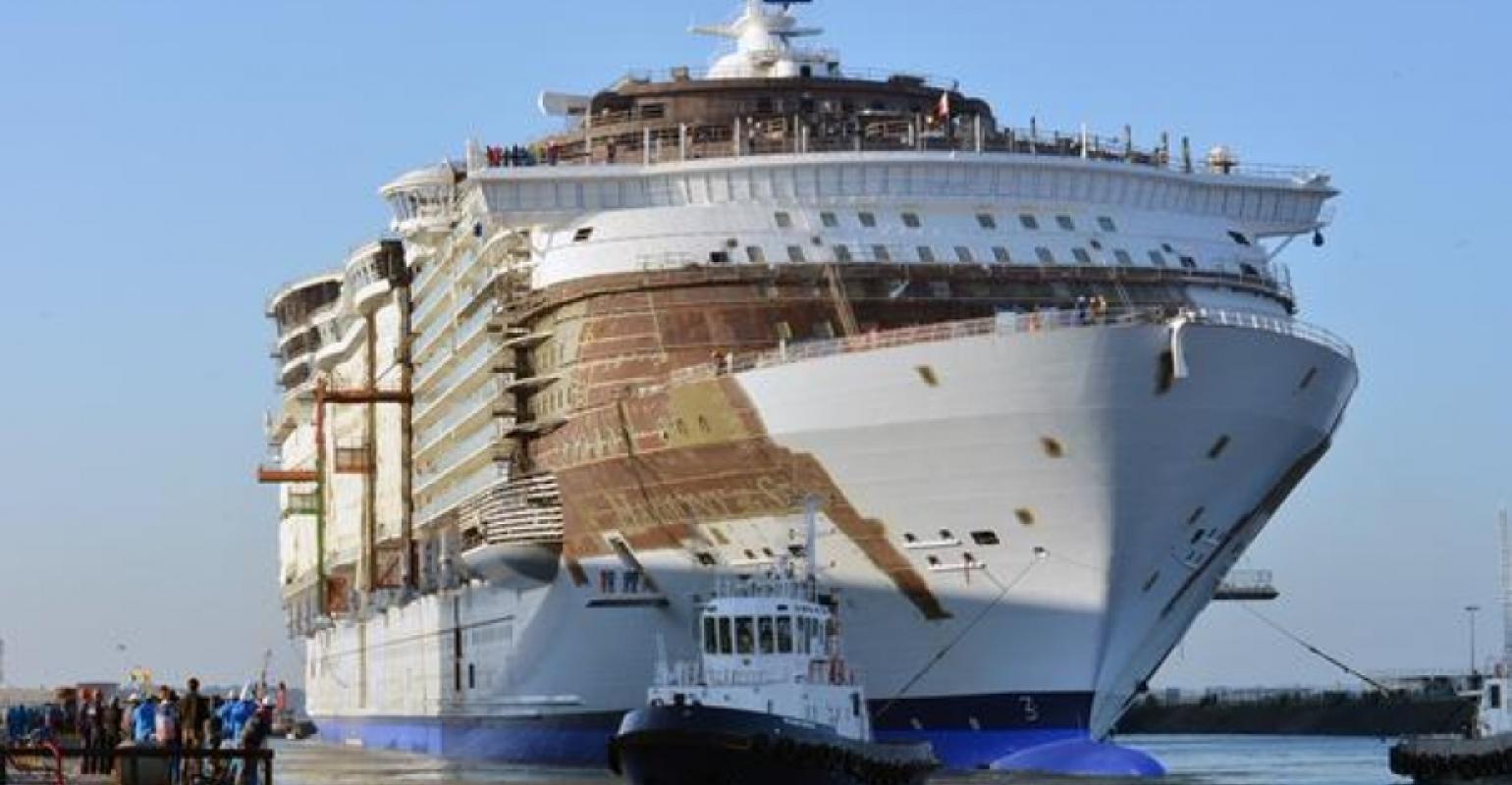 Worlds Largest Cruise Ship Floats Out At Saint Nazaire Seatrade