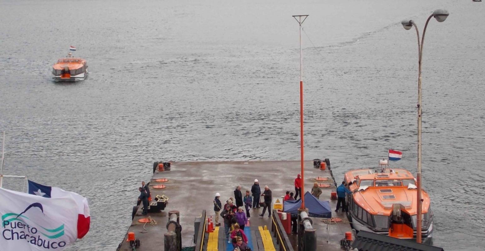 Chilean officials welcome Zaandam to Puerto Chacabuco | seatrade-cruise.com